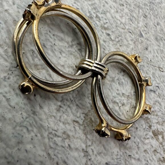 Vintage Multiband 1960s Rhinestone Ring Size 5.75 - Picture 7 of 9